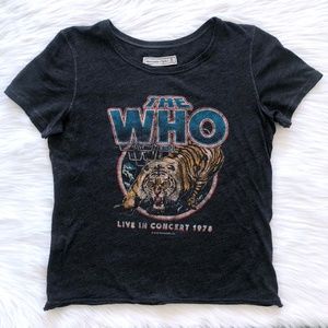 Abercrombie & Fitch The Who Dark Gray Tee